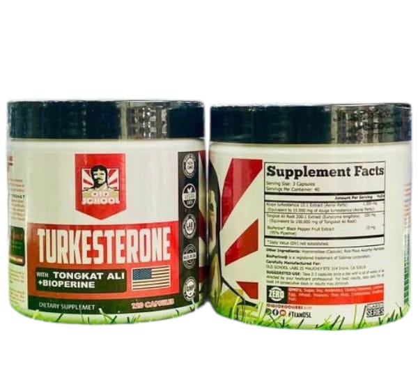 Turkesterona Old School Labs + Tongkat Ali & BioPerine®