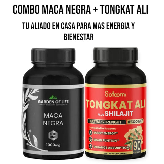 COMBO MACA NEGRA + TONGKAT ALI